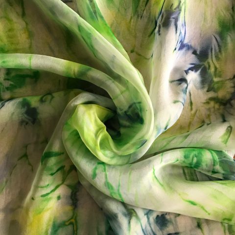 Копринен шал Пролетно утро 2